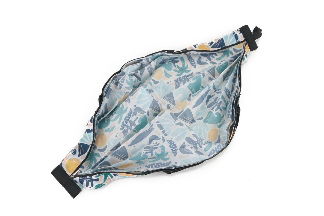 Foldable Bag Jazmine Aloha Abstract Beige