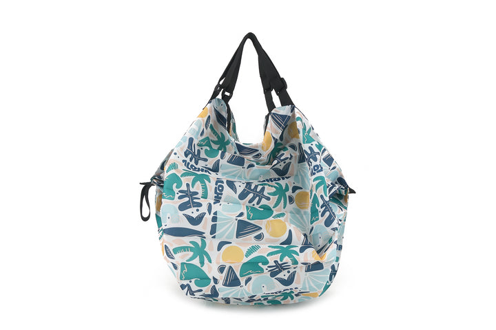Foldable Bag Jazmine Aloha Abstract Beige