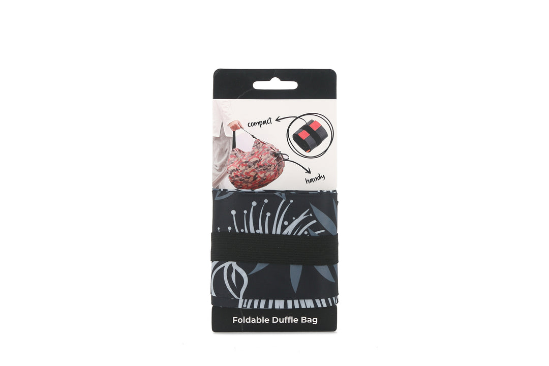 Foldable Bag Jazmine Lehua Black