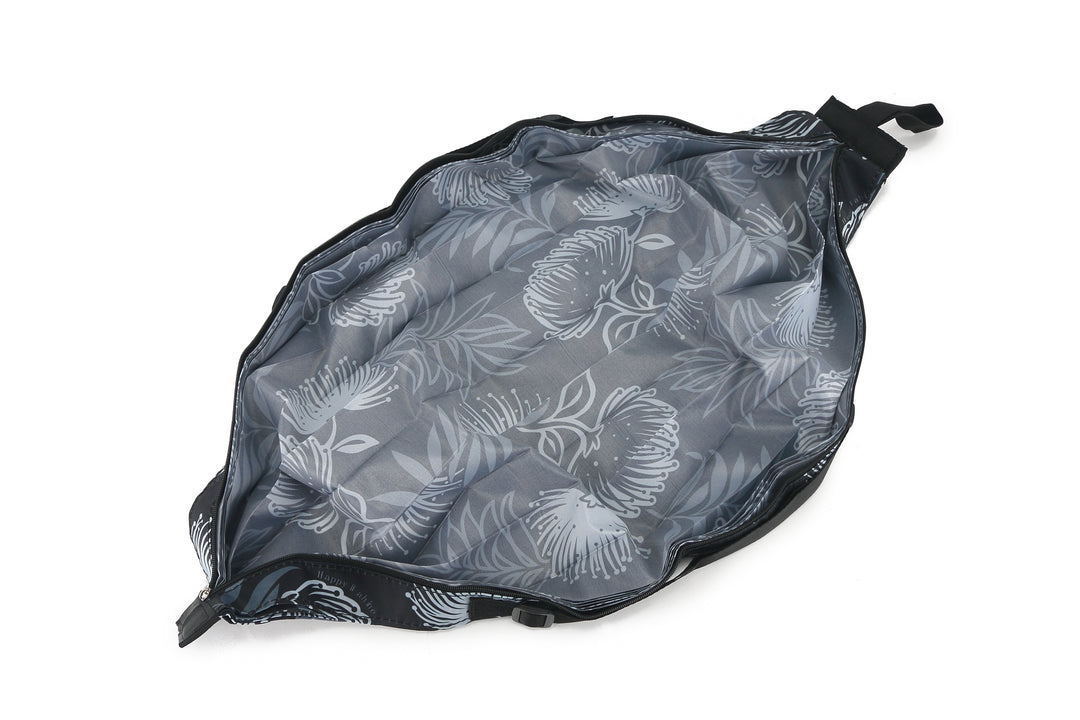 Foldable Bag Jazmine Lehua Black