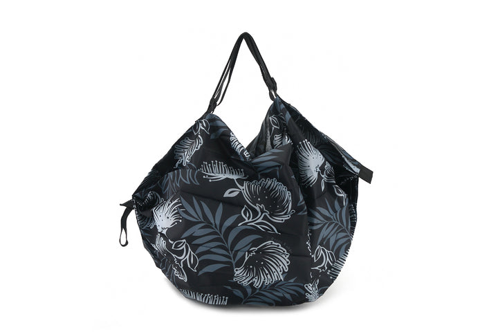 Foldable Bag Jazmine Lehua Black