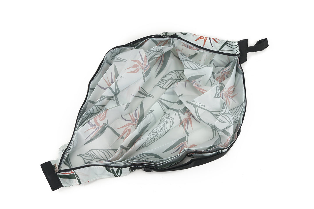 Foldable Bag Jazmine Bird of Paradise Beige