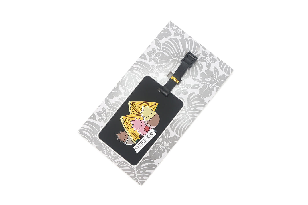 Luggage Tag Pineapple Cookies