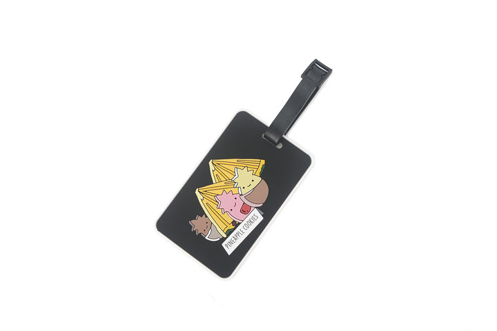 Luggage Tag Pineapple Cookies