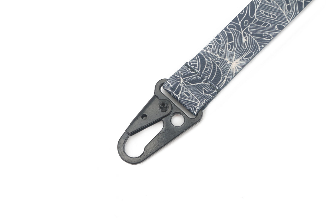 Lanyard Short Monstera Lines Blue