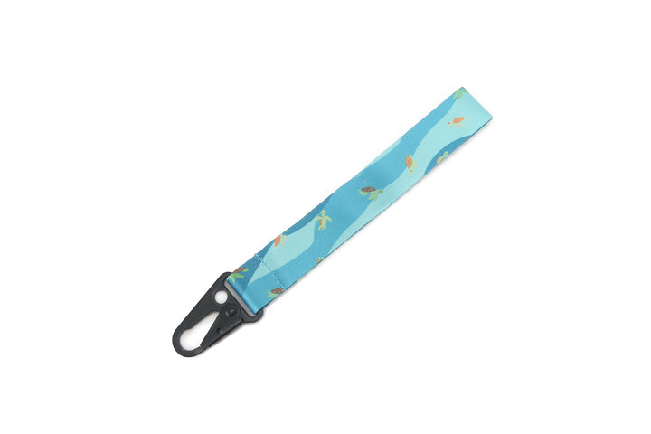 Lanyard Short Mini Turtle Blue