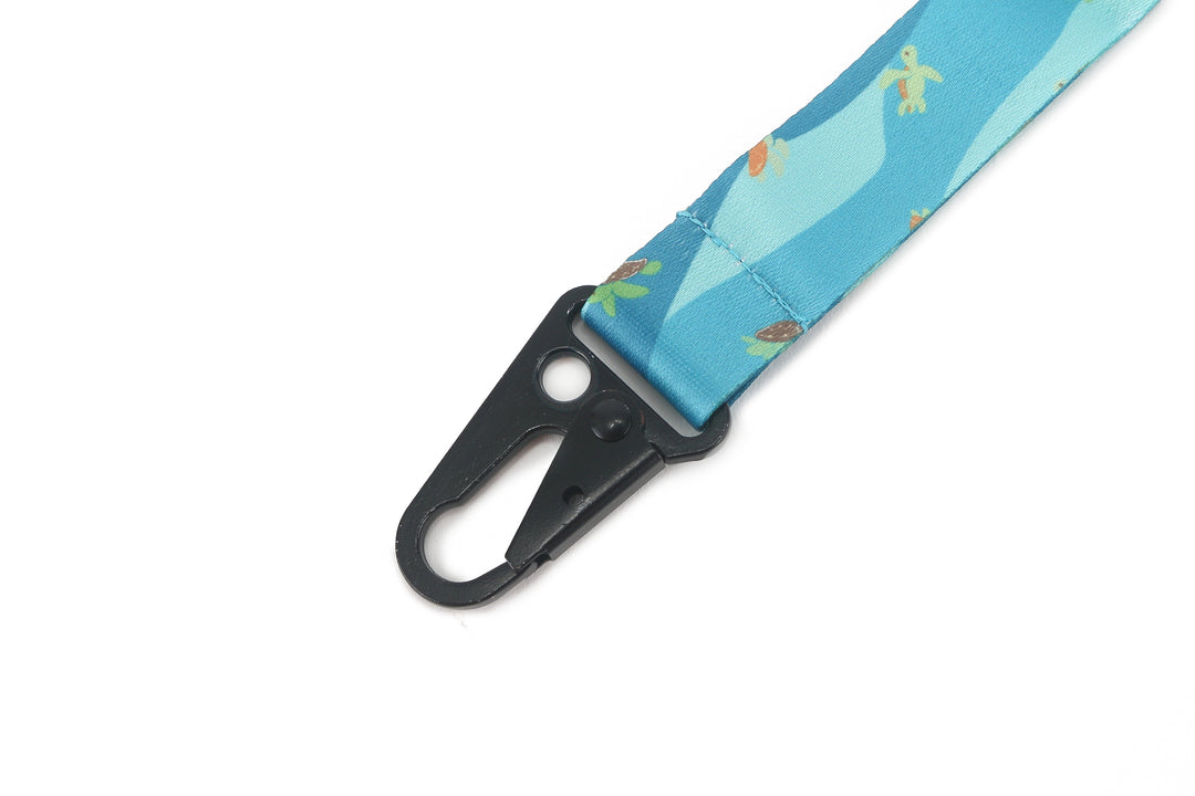 Lanyard Short Mini Turtle Blue