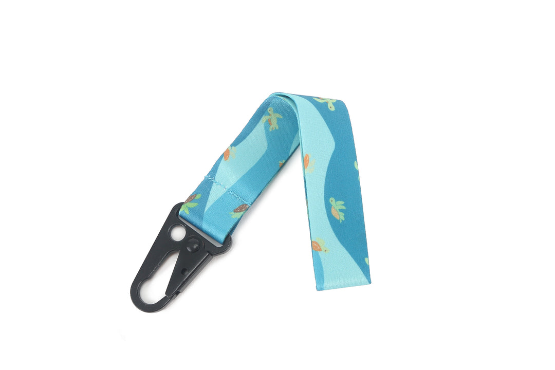 Lanyard Short Mini Turtle Blue
