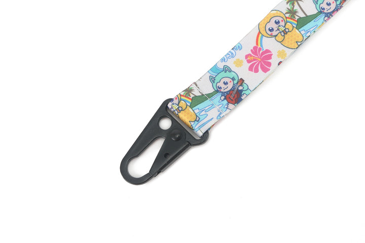 Lanyard Short Aloha Monsters Beige