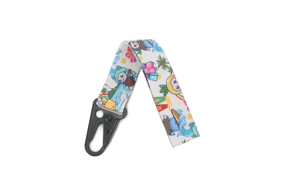 Lanyard Short Aloha Monsters Beige