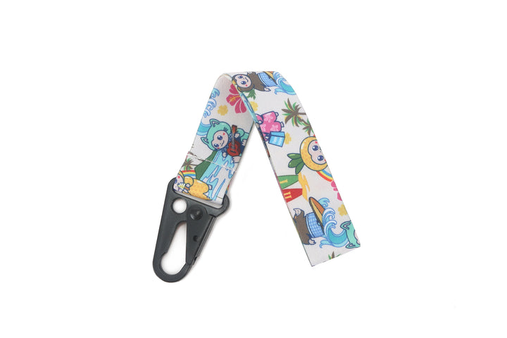 Lanyard Short Aloha Monsters Beige