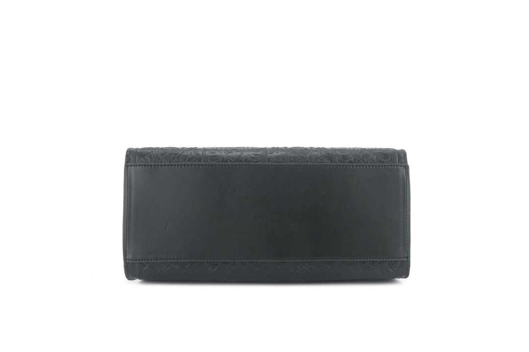 Satchel Gigi Quilt Black Embossed
