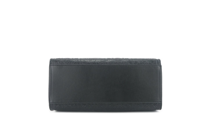 Satchel Gigi Quilt Black Embossed