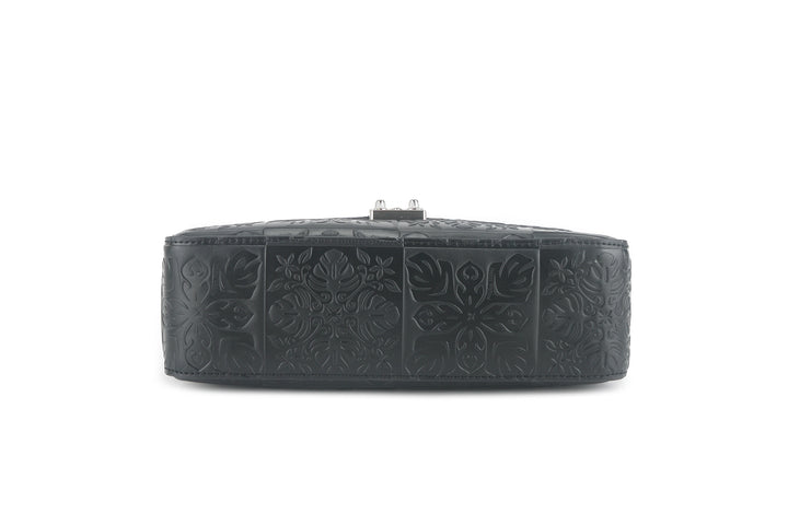 Satchel Alice Quilt Black Embossed