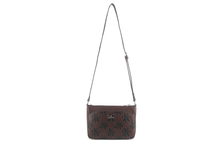 Crossbody Brittney Tiare Brown Embossed