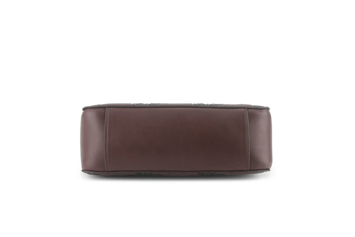 Crossbody Brittney Tiare Brown Embossed