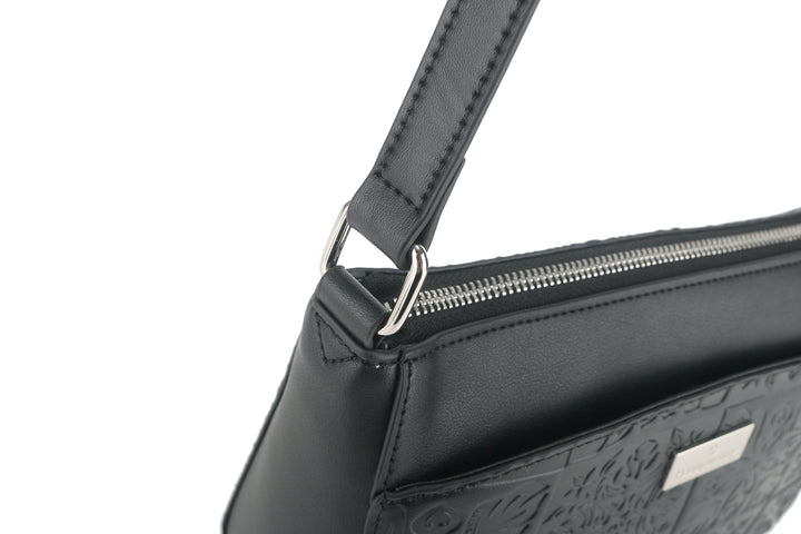 Crossbody Brittney Quilt Black Embossed