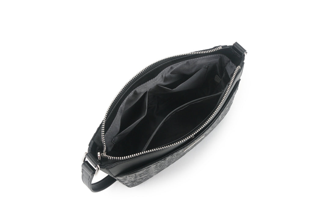 Crossbody Brittney Quilt Black Embossed
