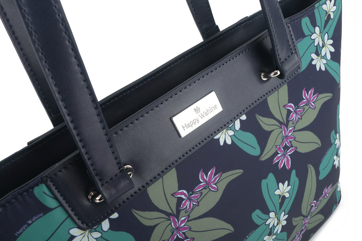 Tote Bag Ke'olu Naupaka Navy