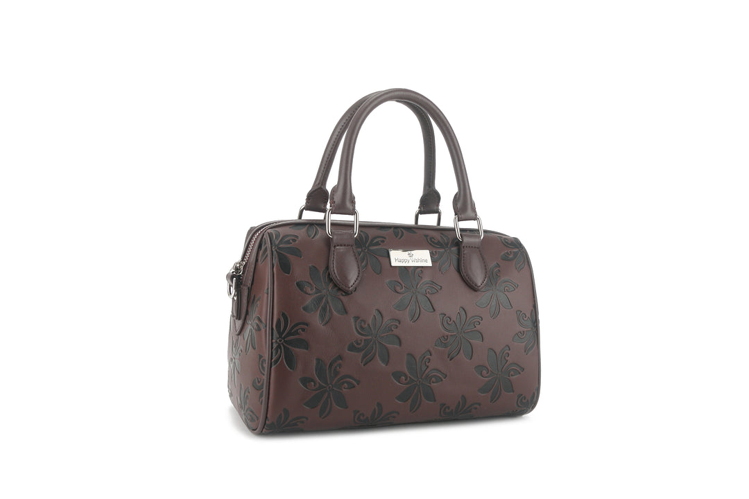 Satchel Michelle Tiare Brown Embossed