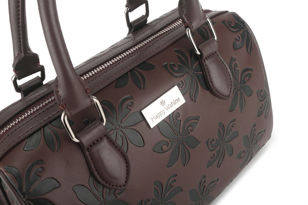 Satchel Michelle Tiare Brown Embossed