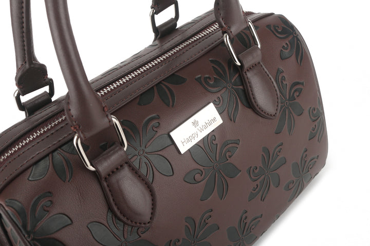 Satchel Michelle Tiare Brown Embossed