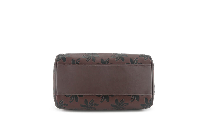 Satchel Michelle Tiare Brown Embossed