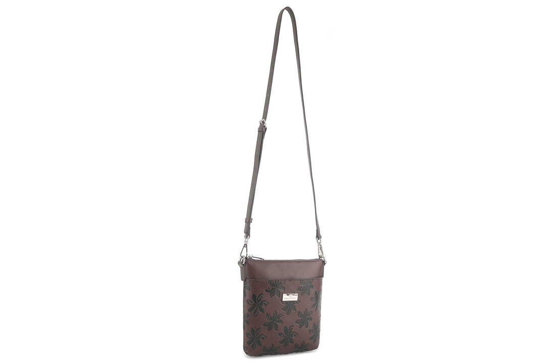 Crossbody Lisa Tiare Brown Embossed
