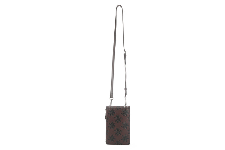 Crossbody Anna Tiare Brown Embossed