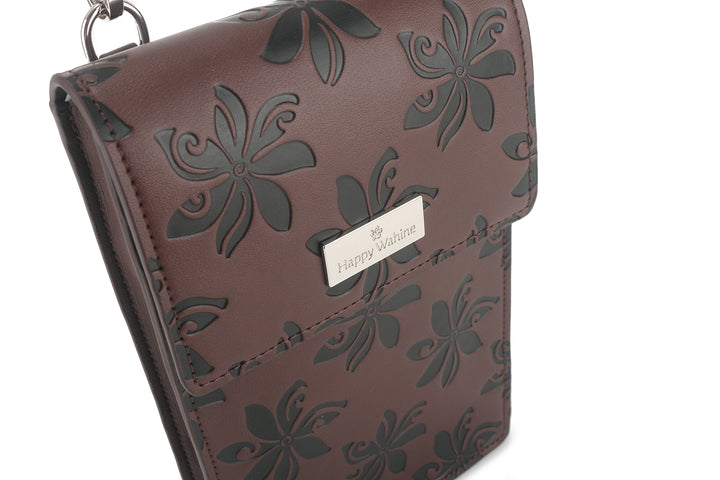 Crossbody Anna Tiare Brown Embossed