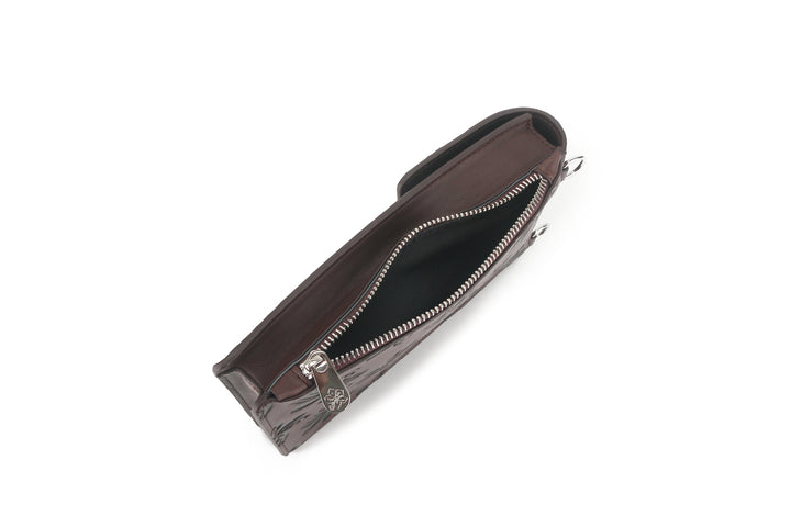 Crossbody Anna Tiare Brown Embossed