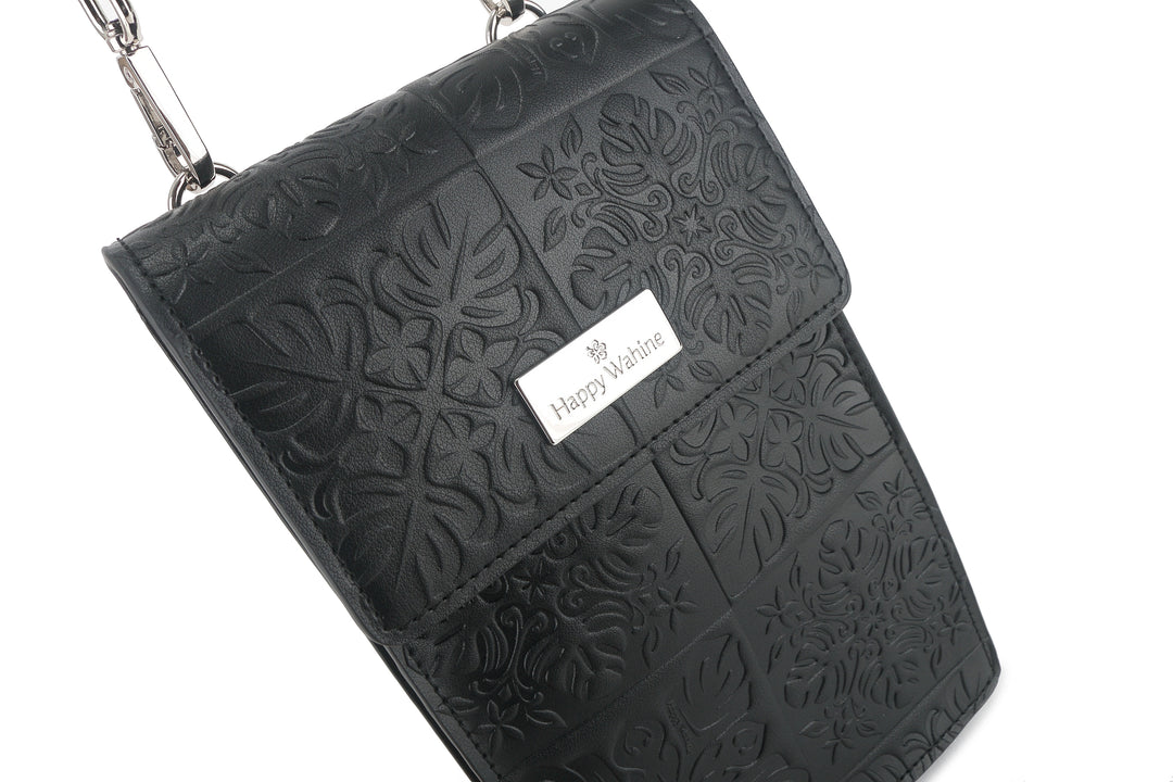 Crossbody Anna Quilt Black Embossed