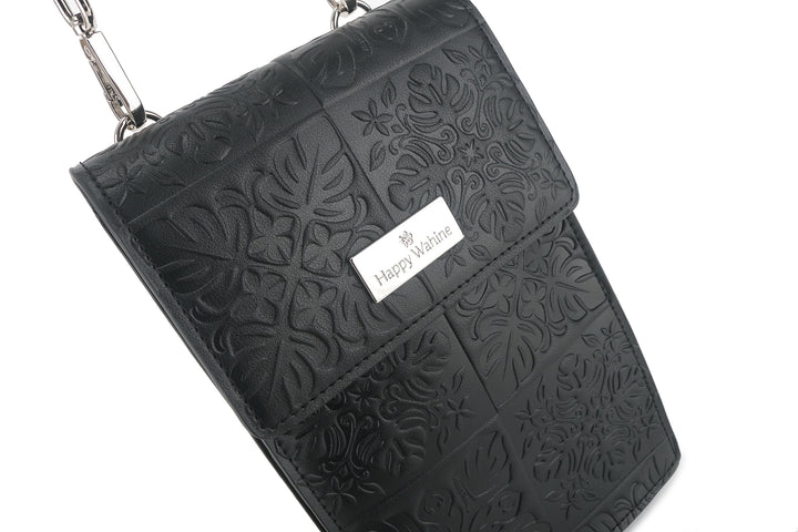 Crossbody Anna Quilt Black Embossed