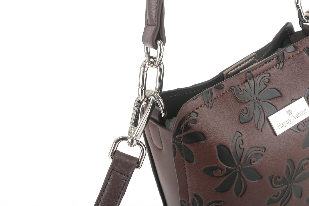 Crossbody Abby Tiare Brown Embossed