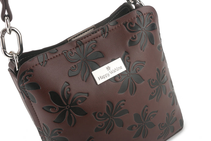 Crossbody Abby Tiare Brown Embossed