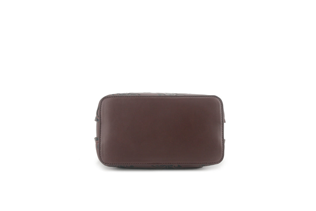 Crossbody Abby Tiare Brown Embossed