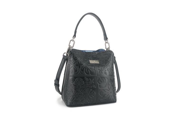 Crossbody Abby Quilt Black Embossed