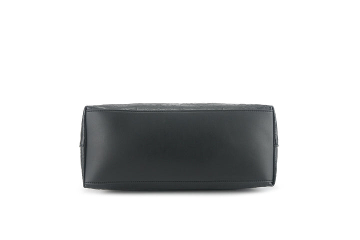 Shoulder Bag Edith Quilt Black Embossed