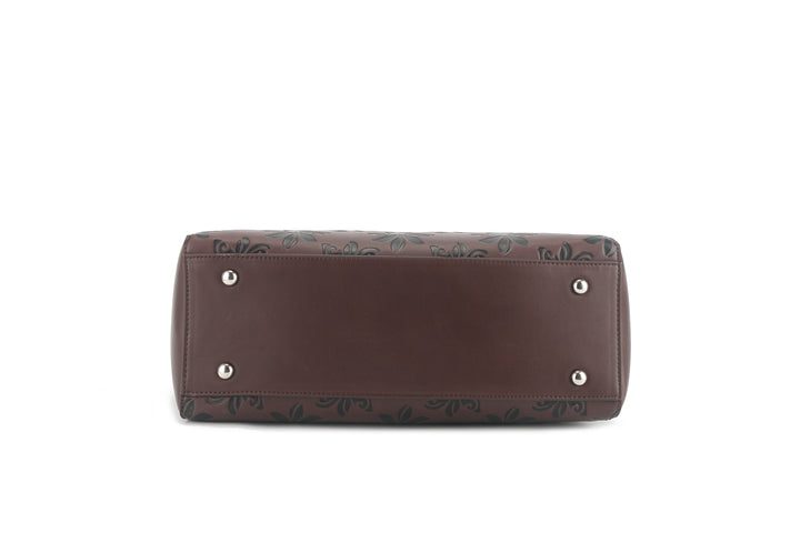 Tote Elizabeth Tiare Brown Embossed