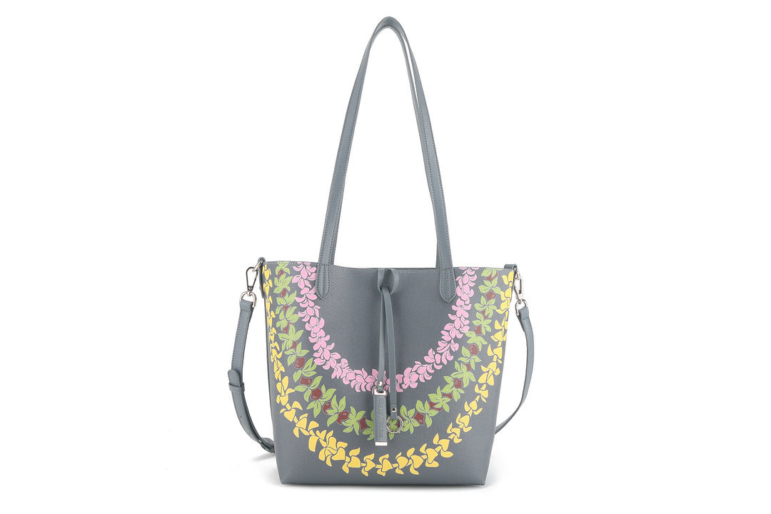 Reversible Tote Nancy Small Lei Grey