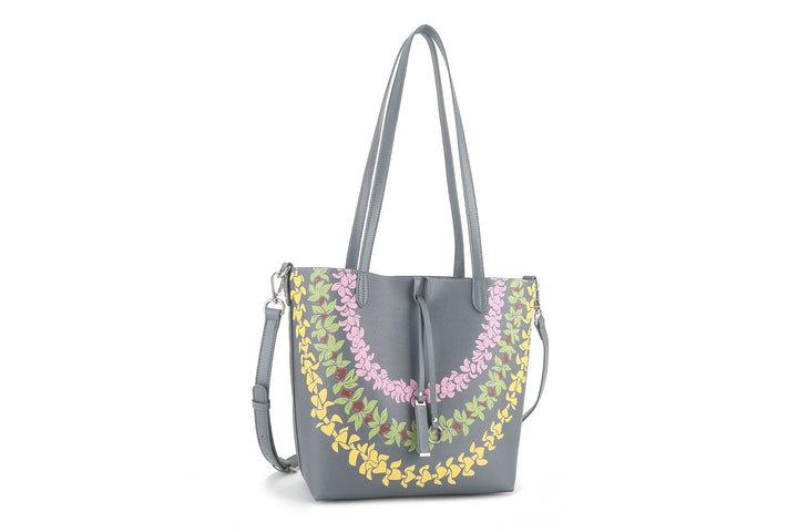 Reversible Tote Nancy Small Lei Grey