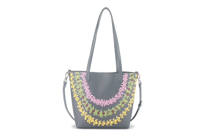 Reversible Tote Nancy Small Lei Grey
