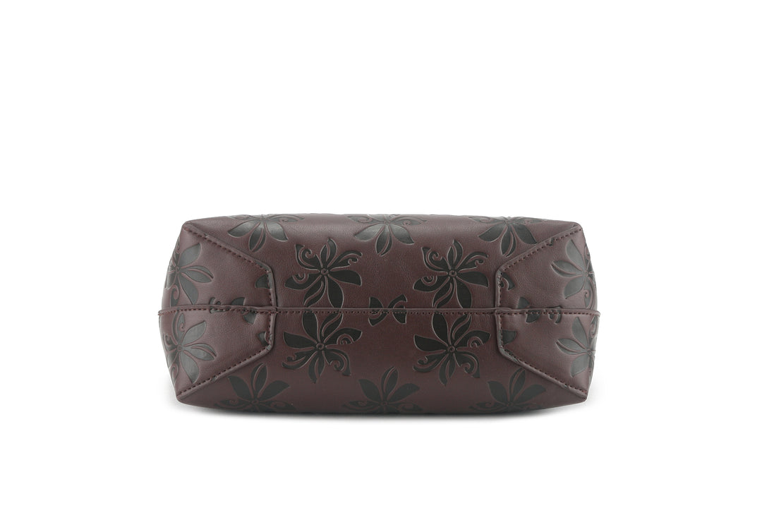 Reversible Tote Nancy Small Tiare Brown Embossed