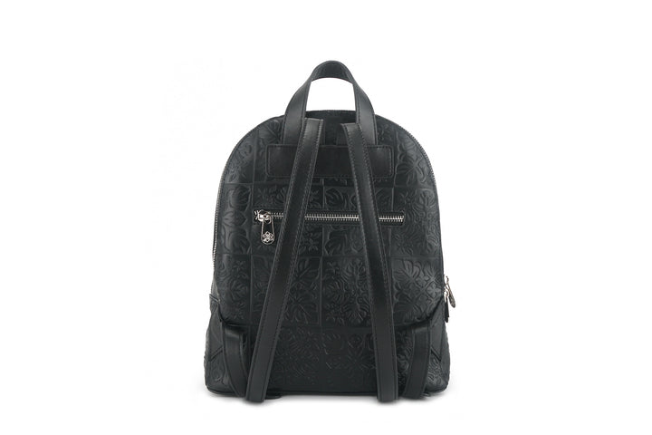 Backpack Tiffany Quilt Black Embossed