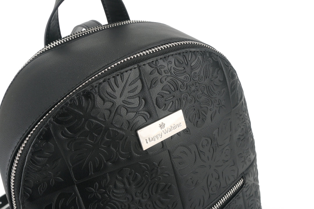 Backpack Tiffany Quilt Black Embossed