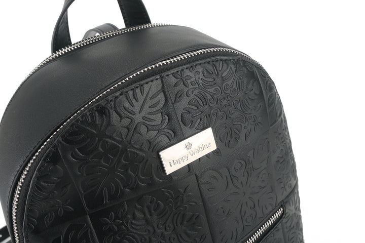 Backpack Tiffany Quilt Black Embossed