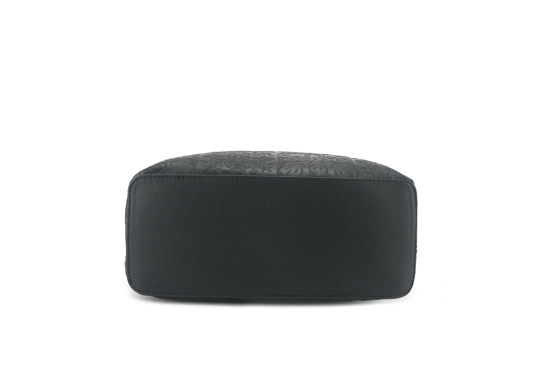 Backpack Tiffany Quilt Black Embossed