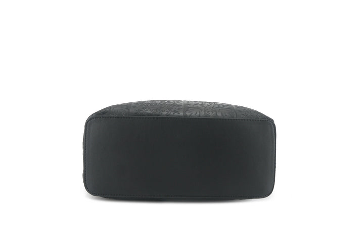 Backpack Tiffany Quilt Black Embossed