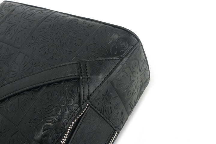 Backpack Tiffany Quilt Black Embossed