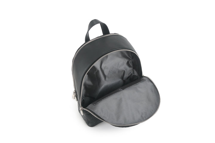 Backpack Tiffany Quilt Black Embossed